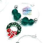 Christmas Wine Glass Charms set of 6