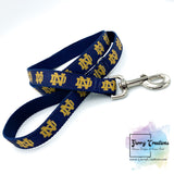 Football ~ ND ~ Dog Collar & Leash