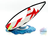 Surfboard Candle holder