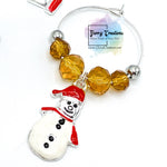 Christmas Wine Glass Charms set of 6