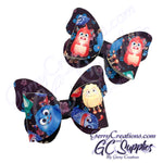 Fuzzy Monsters Butterfly Snap Clips