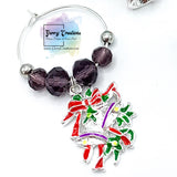 Christmas Wine Glass Charms set of 6