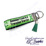 Awareness - Green Ribbon - Transplant Warrior KeyFobs