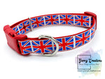 British Union Jack Flag Dog Collar