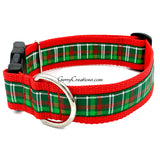 Christmas Plaid Collars & Leash