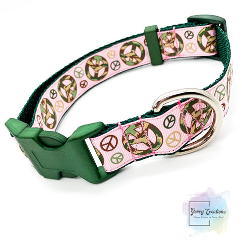 Peace Camo Dog Collars