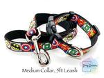 Superhero Dog Collar & 5ft Leash set