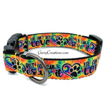 Tie Dye Can’t Buy Love but you can Rescue it Collars & Leashes