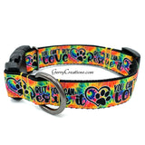 Tie Dye Can’t Buy Love but you can Rescue it Collars & Leashes