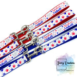 Patriotic All American Furball Dog collars & leashes