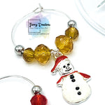 Christmas Wine Glass Charms set of 6