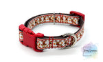 Dancing Reindeer Collar & 5ft slim Leash Set