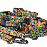 Tie Dye Can’t Buy Love but you can Rescue it Collars & Leashes