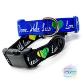 Love More Hate Less Dog Collars