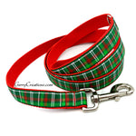 Christmas Plaid Collars & Leash