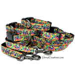 Tie Dye Can’t Buy Love but you can Rescue it Collars & Leashes