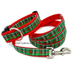 Christmas Plaid Collars & Leash