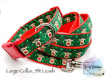 Red Nose Reindeer, Collar & 5ft Leash Set